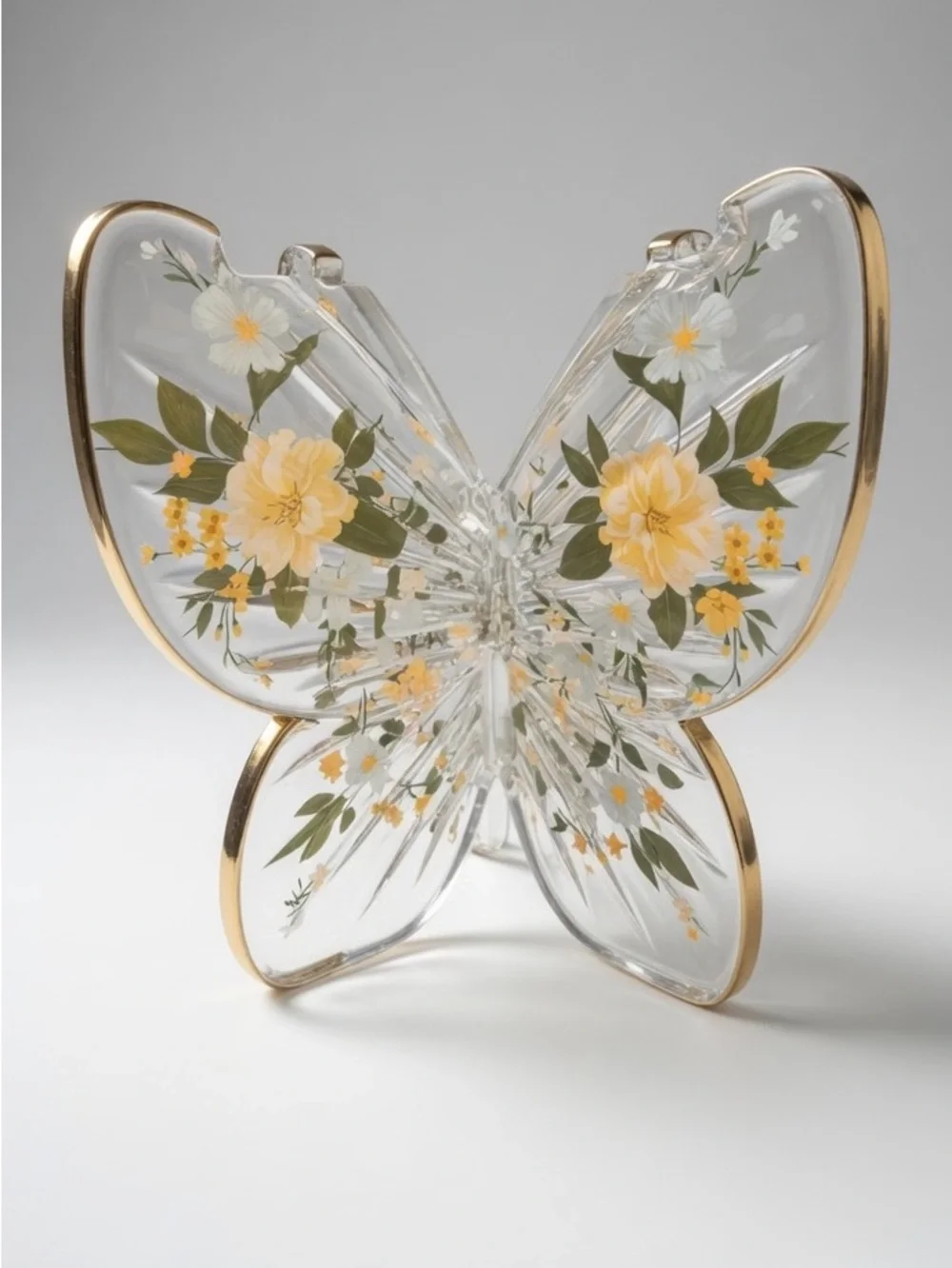 Iridescent Floral Butterfly Glass Candle Holder from Bath and Body Works - Picture 2 of 3